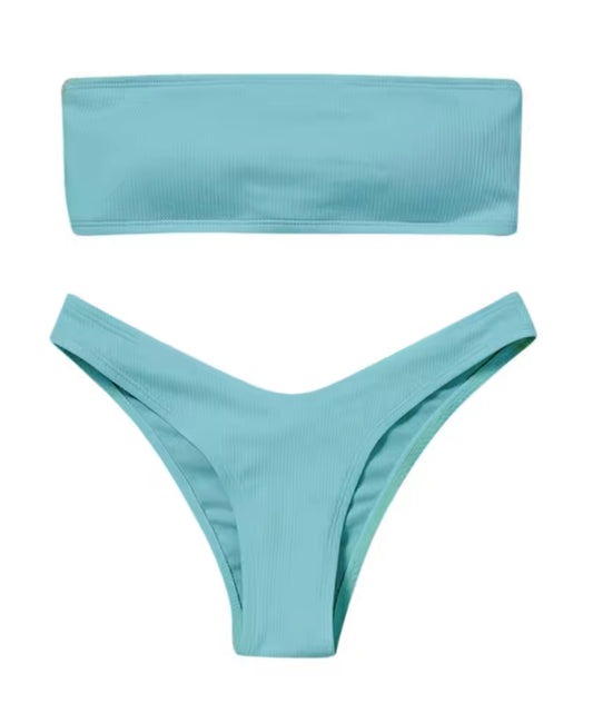 Strapless Bandeau Bikini Set