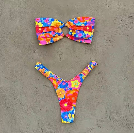 Strapless Bandeau Bikini ~ Colored