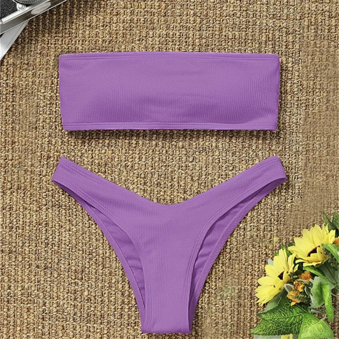 Strapless Bandeau Bikini ~ Royal Purple