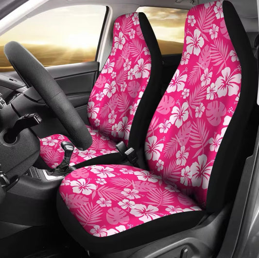 Boho Seat Cover ~ Hot Pink Blossom